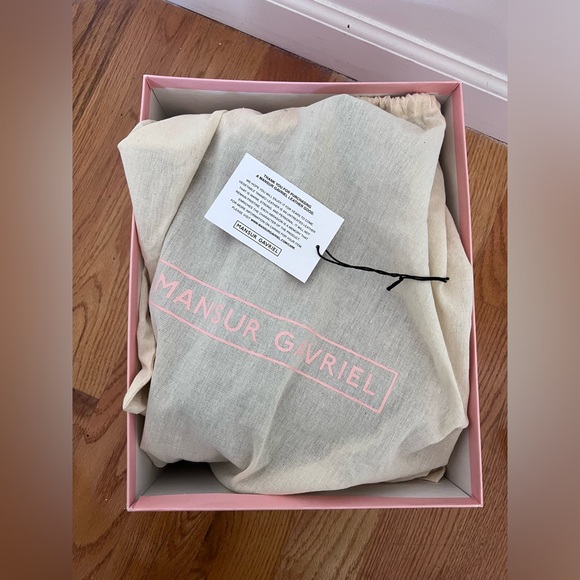 Mansur Gavriel mini backpack in black/flamma - Picture 3 of 10